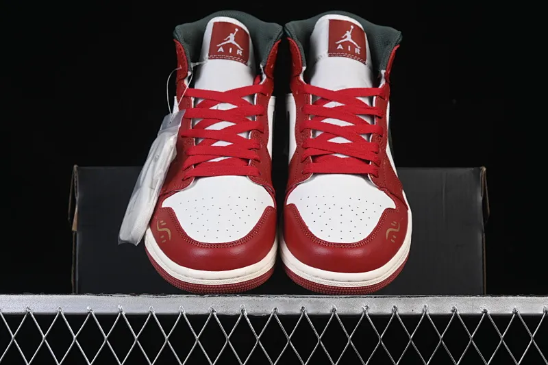 All Categories Air Jordan Jordan Series Basketball Shoes Air Jordan 1 Mid Air Jordan 1 Mid AJ1 Joe 1 Year of the Horse Limited Chinese Cultural Leisure Sneakers DQ8426-105